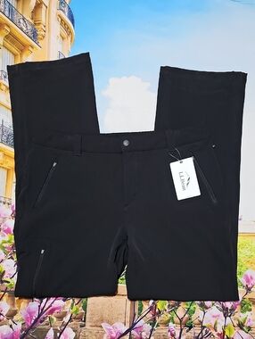 L.L. Bean Black Straight-Leg Outdoor Cargo Pants Tall Size 16 New